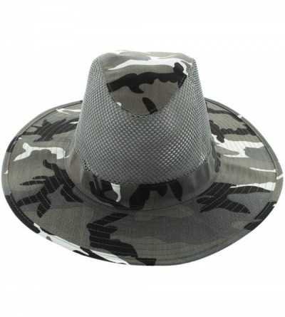Sun Hats Wide Brim Bora Booney Outdoor Safari Summer Hat w/Neck Flap & Sun Protection - Urban/City Camo - C711GGF33BD $13.34