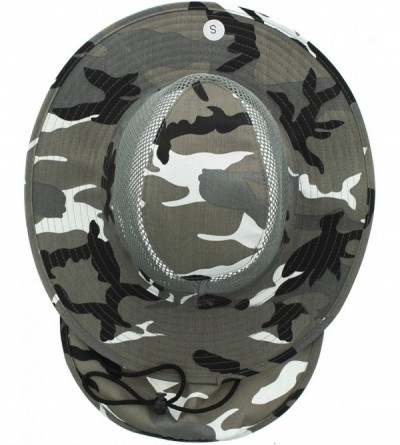 Sun Hats Wide Brim Bora Booney Outdoor Safari Summer Hat w/Neck Flap & Sun Protection - Urban/City Camo - C711GGF33BD $13.34