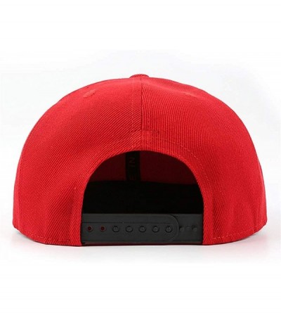 Baseball Caps Unisex Man Baseball Hat Hip Hop Adjustable Mesh Captain-Peterbilt-tiucks-Flat Cap - Red-2 - CM18AH0TWHT $16.64