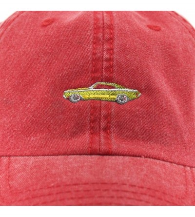 Baseball Caps Vintage Washed Cotton Adjustable Dad Hat Baseball Cap - 70 Red - C012MYHUOJV $13.07