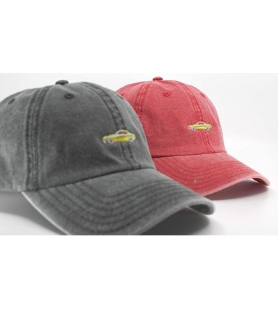 Baseball Caps Vintage Washed Cotton Adjustable Dad Hat Baseball Cap - 70 Red - C012MYHUOJV $13.07