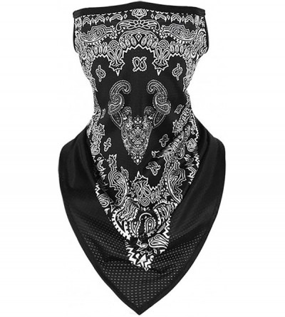 Balaclavas Face Bandana Ear Loops Face Rave Balaclava Scarf Neck Gaiters for Dust Wind Motorcycle Mask Men and Women - CT198O...