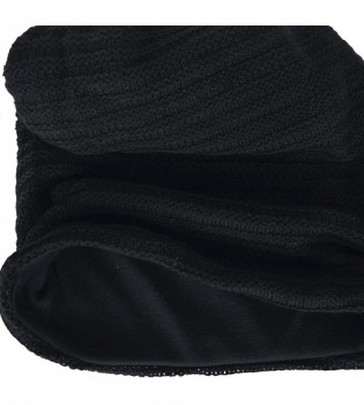 Skullies & Beanies Men's Slouchy Beanie Knit Crochet Rasta Cap for Summer Winter - Black - CJ12LUZGD65 $11.23