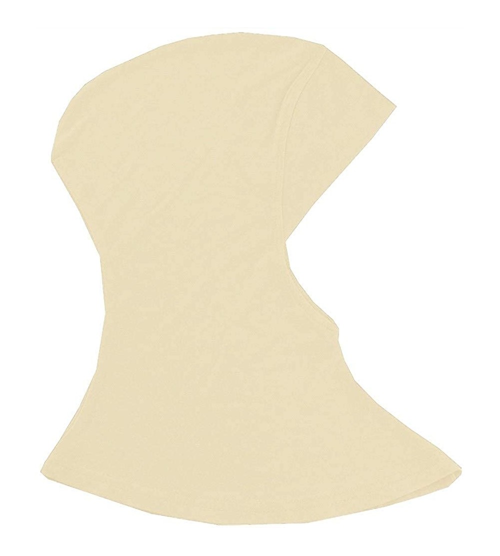 Balaclavas Inner Hijab Modal Cap Bandage Underscarf Also as Face Masks for Protection - Beige - CP128L3L4VD $9.10