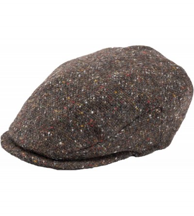 Newsboy Caps Men's Donegal Tweed Vintage Cap - Chocolate Salt & Pepper - CA11REIIXMP $37.96
