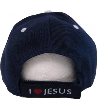 Skullies & Beanies Jesus One Way The Only Way John 14-6 Blue Grey Embroidered Cap Hat - C61853HUGCQ $8.32