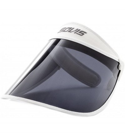 Visors Sovis White Extended Length 97.2% & up Uv Protection Solar Visor Worldwide Patented - CA116NX1YNR $26.32