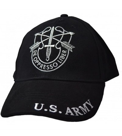 Skullies & Beanies Men's Special Forces Embroidered Ball Cap - Black - CC11WYD7YB1 $12.28