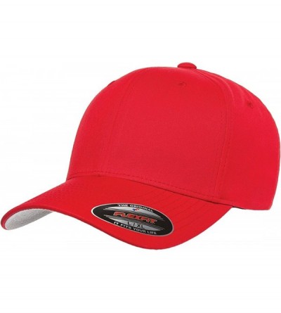 Baseball Caps 3-Pack Premium Original V Cotton Twill Fitted Hat 5001 - Red - CB127J95KJH $65.19