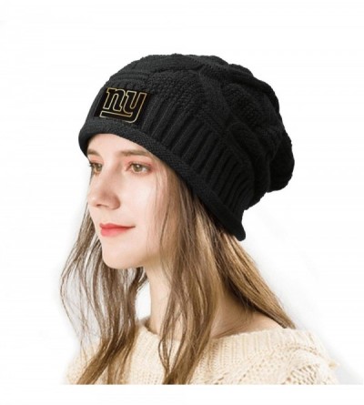 Skullies & Beanies Trendy Winter Warm Beanies Hats for Mens Women's Chunky Soft Stretch Knit Beanie Sports Knit Cap - Black-2...
