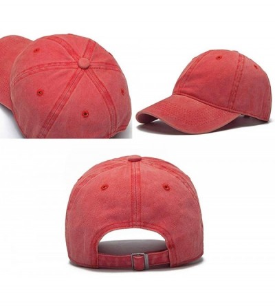 Baseball Caps Women's&Men's Pocket Design Adjustable Washed Baseball Cap Unisex Hats - Black - CQ193USRM3K $30.26