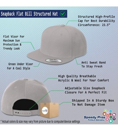 Baseball Caps Custom Snapback Baseball Cap Real Estate Embroidery Design Acrylic Cap Snaps - Silver - C818SQ9YLDE $21.80