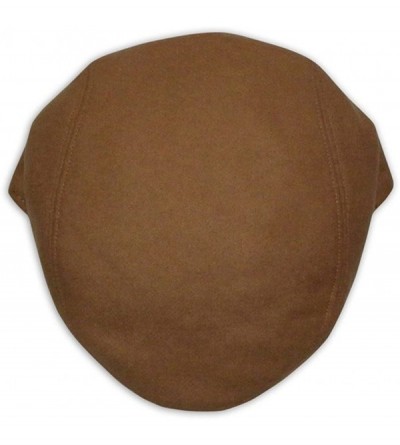 Newsboy Caps Mens Womens Wool Winter Flat Cap Italian Designer Hat (CT514) - Brown - C911UJOYXZH $13.34