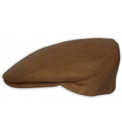 Newsboy Caps Mens Womens Wool Winter Flat Cap Italian Designer Hat (CT514) - Brown - C911UJOYXZH $13.34