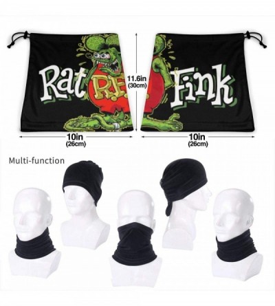 Balaclavas Rat Fink Mens Womens Face Clothing Neck Gaiter Non Slip Light Breathable for Sun Wind Dust - Black - CC1935UR074 $...