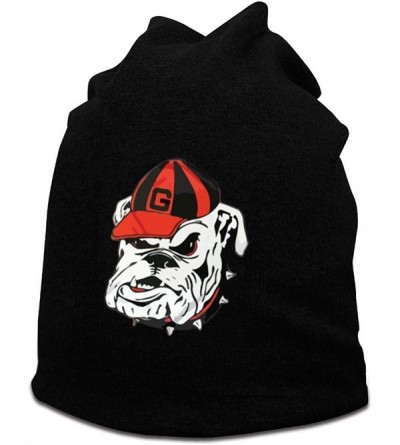 Skullies & Beanies Georgia Bulldogs Logo Beanie Hat Slouchy Ski Cap for Women - Black - CV18YE2RK0K $13.68