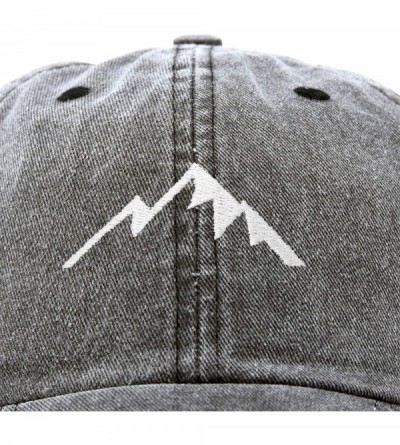 Baseball Caps Outdoor Cap Mountain Dad Hat Womens Mens Hiking Vintage Cotton - Black - CC18SKAKH5U $14.68