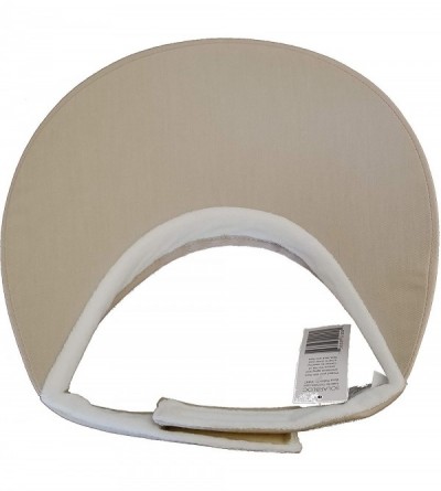 Visors Extra Wide Cloth Visor [Style 222] - Beige - C218K0R6M4N $10.71