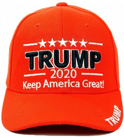 Baseball Caps Trump 2020 Keep America Great Embroidery Campaign Hat USA Baseball Cap - 3d- Red - CG18LCDKQZT $16.03