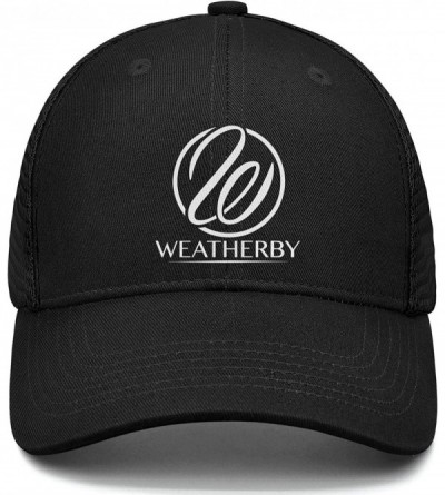 Baseball Caps Weatherby Logo Sign Cowboy Hat Bucket Hat Adjustable Fits Skull Cap - Black-59 - CG18WSA84M8 $16.04