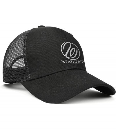 Baseball Caps Weatherby Logo Sign Cowboy Hat Bucket Hat Adjustable Fits Skull Cap - Black-59 - CG18WSA84M8 $16.04