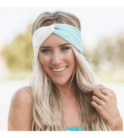 Headbands 9 Pack Women Headbands Boho Accessories Care Hairbands Criss Cross Cute Elastic Moisture Wicking Workout Yoga - C01...