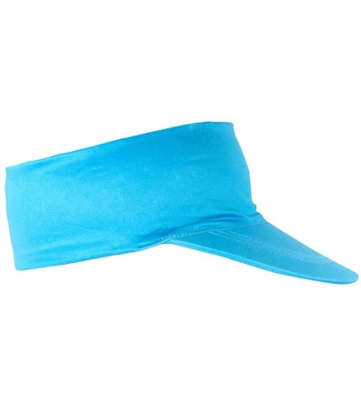 Visors Runners Lightweight Comfort Performance Visor - Multiple Designs - One Size Fits Most - Blue - CT18OQWM9GD $15.11