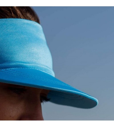 Visors Runners Lightweight Comfort Performance Visor - Multiple Designs - One Size Fits Most - Blue - CT18OQWM9GD $15.11