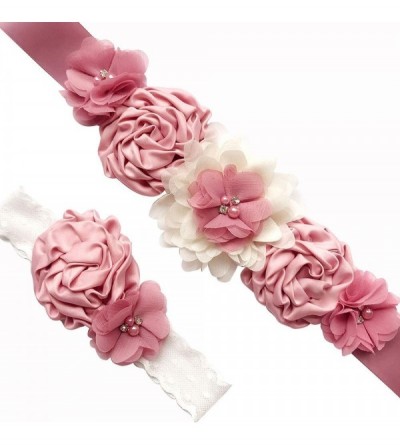 Headbands Maternity Flower Floral Pregnancy Photography - Deep Pink-02 - CJ18LQ0ZQ63 $15.31