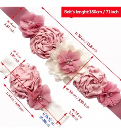 Headbands Maternity Flower Floral Pregnancy Photography - Deep Pink-02 - CJ18LQ0ZQ63 $15.31