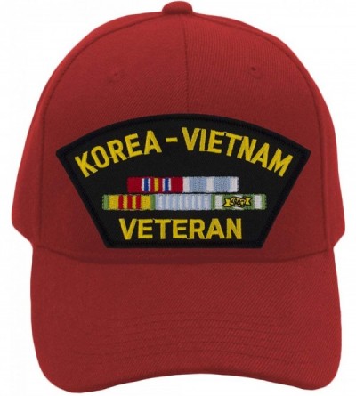 Baseball Caps Korea & Vietnam Veteran Hat/Ballcap Adjustable One Size Fits Most - Red - CH18ORO9HNU $47.42