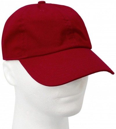 Baseball Caps 12-Pack Wholesale Classic Baseball Cap 100% Cotton Soft Adjustable Size - Wine - CX18E6LCXZY $51.15