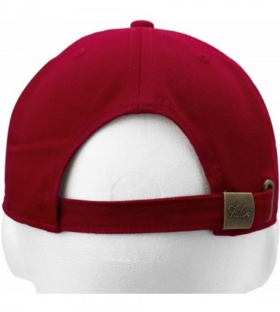 Baseball Caps 12-Pack Wholesale Classic Baseball Cap 100% Cotton Soft Adjustable Size - Wine - CX18E6LCXZY $51.15