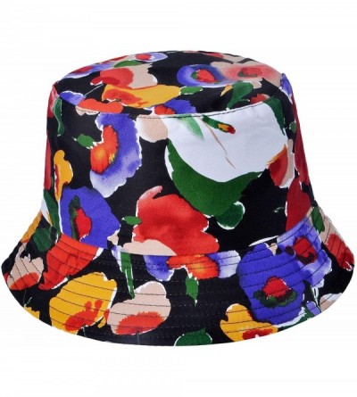 Bucket Hats Fashion Print Bucket Hat Summer Fisherman Cap for Women Men - Hand Painted Color - C2193I39E34 $10.38