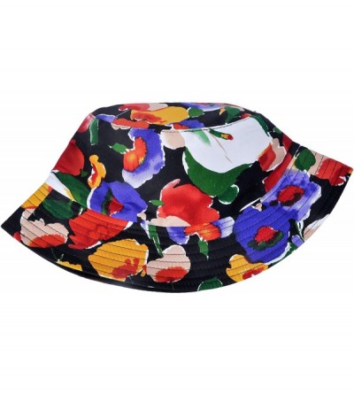 Bucket Hats Fashion Print Bucket Hat Summer Fisherman Cap for Women Men - Hand Painted Color - C2193I39E34 $10.38