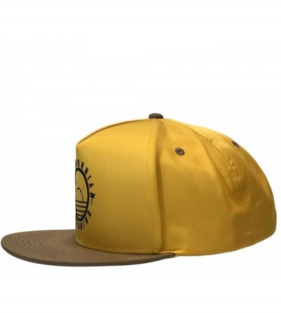 Baseball Caps California Dreaming Hat Flat Bill Snapback Unconstructed Baseball Cap - Mustard Yellow - C218DK0S77W $12.81