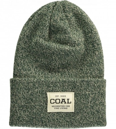 Skullies & Beanies Men's The Uniform Fine Knit Workwear Cuffed Beanie Hat - Hunter Green Marl - CX12I3AYSE3 $27.18