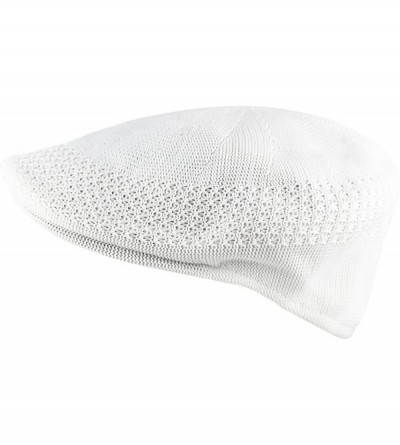 Newsboy Caps Light Weight Classic Mesh Newsboy Ivy Gatsby Cabbie Golf Hat Cap - White - CV1908Z0HZI $11.70