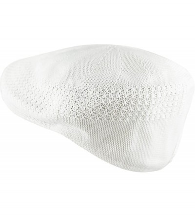 Newsboy Caps Light Weight Classic Mesh Newsboy Ivy Gatsby Cabbie Golf Hat Cap - White - CV1908Z0HZI $11.70