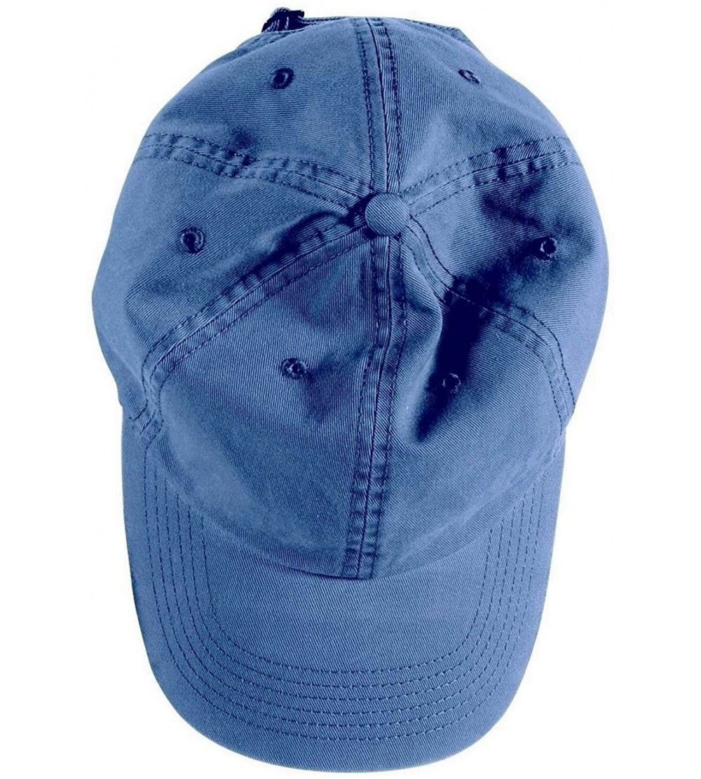 Baseball Caps Direct-Dyed Twill Cap (1912) - Indigo - C411NRV7BBR $9.50