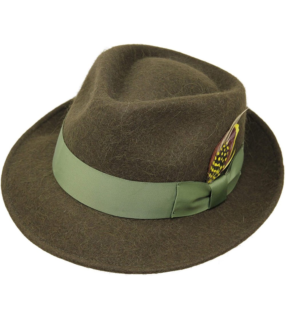 Fedoras Alpaca Doyle - Teardrop Fedora Hat - Premium Alpaca Wool Felt - Crushable for Travel - Water Resistant - Unisex - CB1...