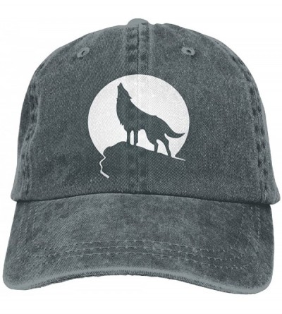 Baseball Caps Howling Wolf Moon Logo Adult Cowboy Hat Baseball Cap Adjustable Athletic Design Summer Hat for Men and Women - ...