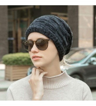 Skullies & Beanies Pony Tail Beanie Dread Beanie Knit Loop Scarf Neckerchief Dreadlocks Hat - Black - C118ALA797C $8.63