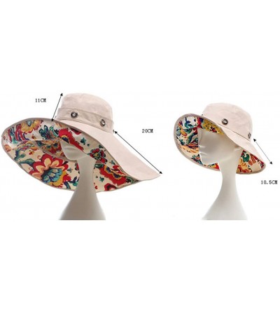 Sun Hats Women Girls Fashion Foldable Sun Flap Cap Removable Wide Large Brim Visor Hat UV Protection Summer Beach Hat - CU17Y...