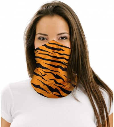 Balaclavas 12 in 1 Multifunctional Headwear Face Mask Headband Neck Gaiter - Tiger Stripe - CQ19080WA80 $20.45