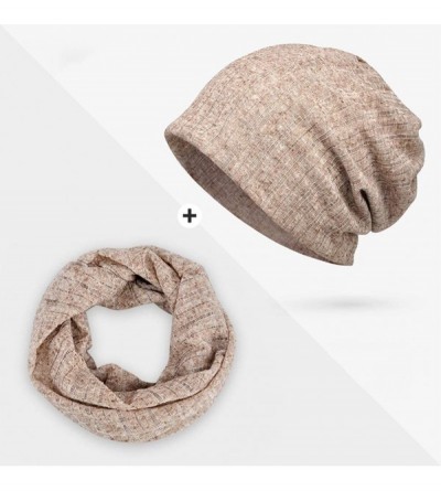 Skullies & Beanies Women Cotton Beanie Lace Soft Sleep Cap Slouchy Chemo Hats - Coffee and Grey - CH194R2LLO0 $14.49