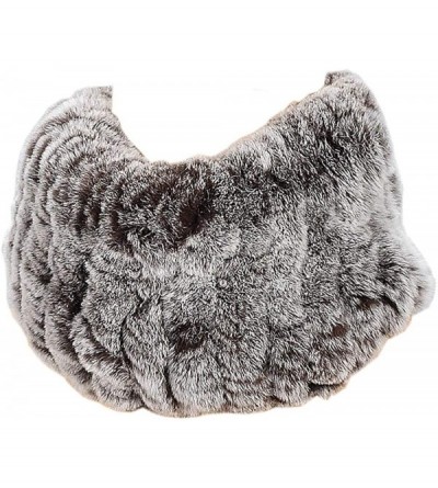 Cold Weather Headbands Rabbit Fur Headband - Winter Knit Neck Warmer Real Fur Headbands Women Scarf Muffler - Frost Coffee - ...