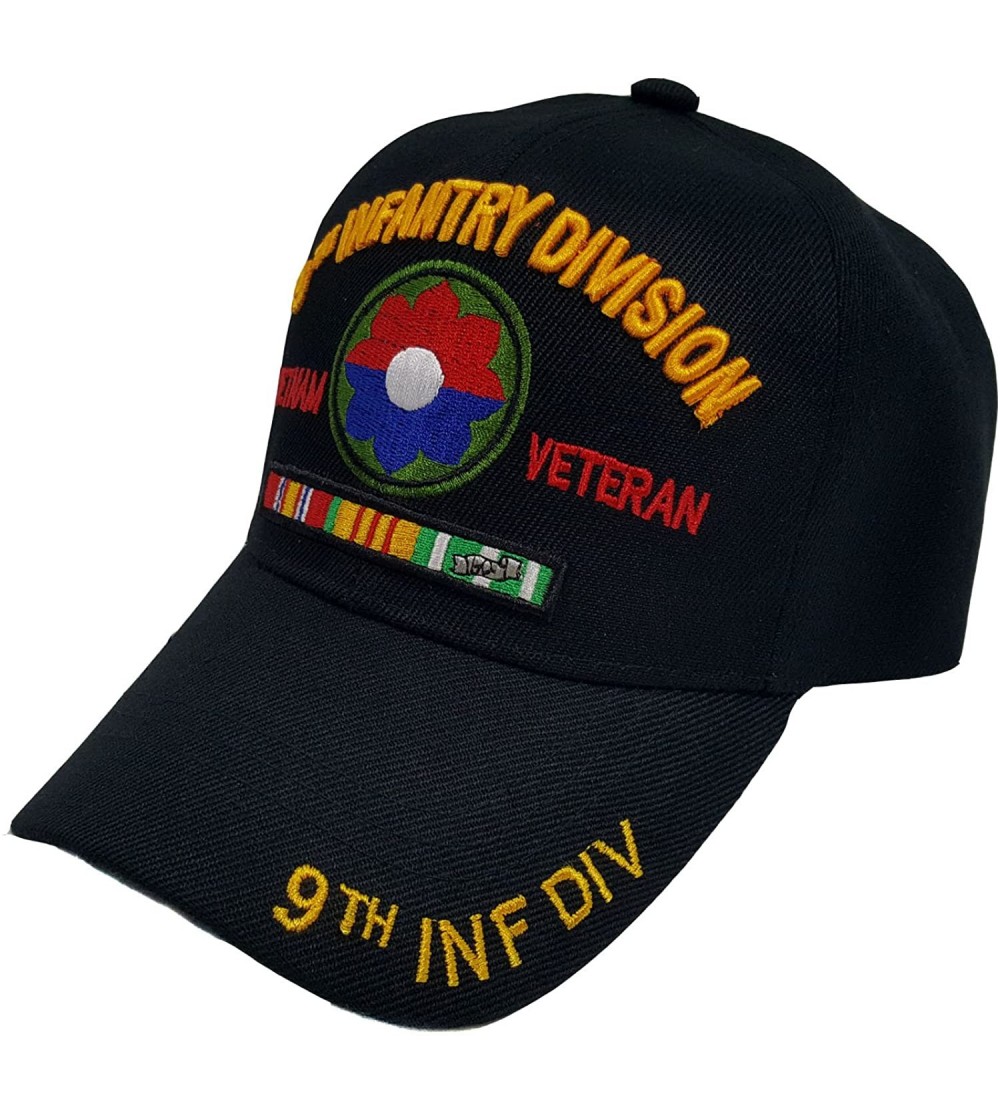 Baseball Caps 9TH Infantry Division Vietnam Veteran Black US Military Officially Licensed Cap - CH12O6RF8TW $14.89