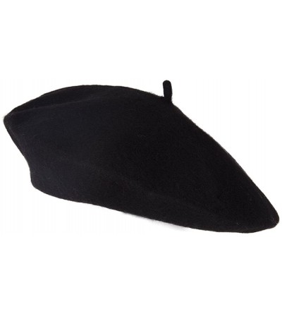 Baseball Caps 100% Wool Beret Navy - CF1259QQ0HX $10.34