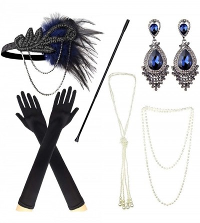 Headbands 1920s Accessories Themed Costume Mardi Gras Party Prop additions to Flapper Dress - C-3 - CG18NO9CDMZ $40.06